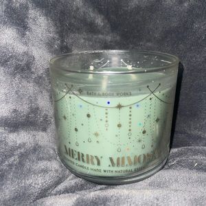 Merry Mimosa 3-Wick Candle Bath and Body Works NWT
